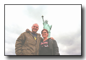 Jason & Louisa at the Statue Of Liberty