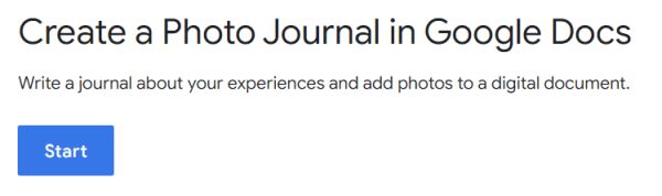 How to create a photo journal in Google Docs